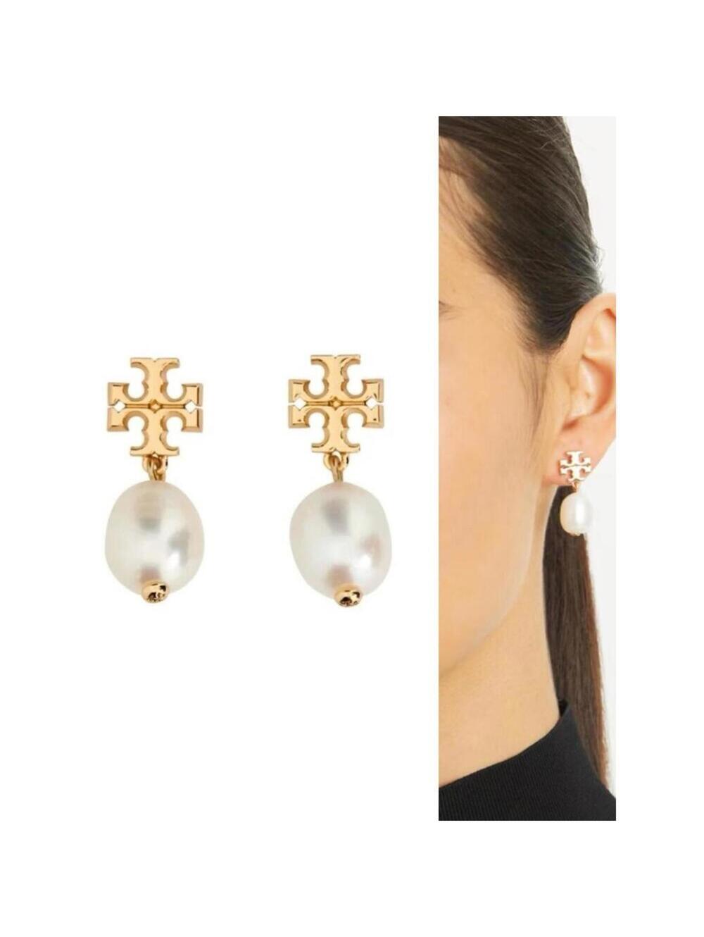 Stunning Tory Burch Pearl Drop Earrings